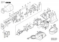 Bosch 0 601 645 703 Gsa 24 Ve Cordl Reciprocating Saw 24 V / Eu Spare Parts